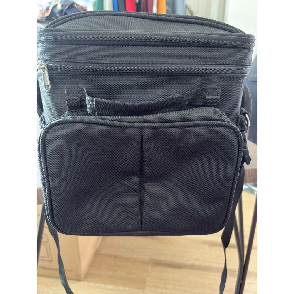 T-Bags Dekker II Tour-Pak Bag Black Motorcycle Luggage TB1600DT Reflective Trim